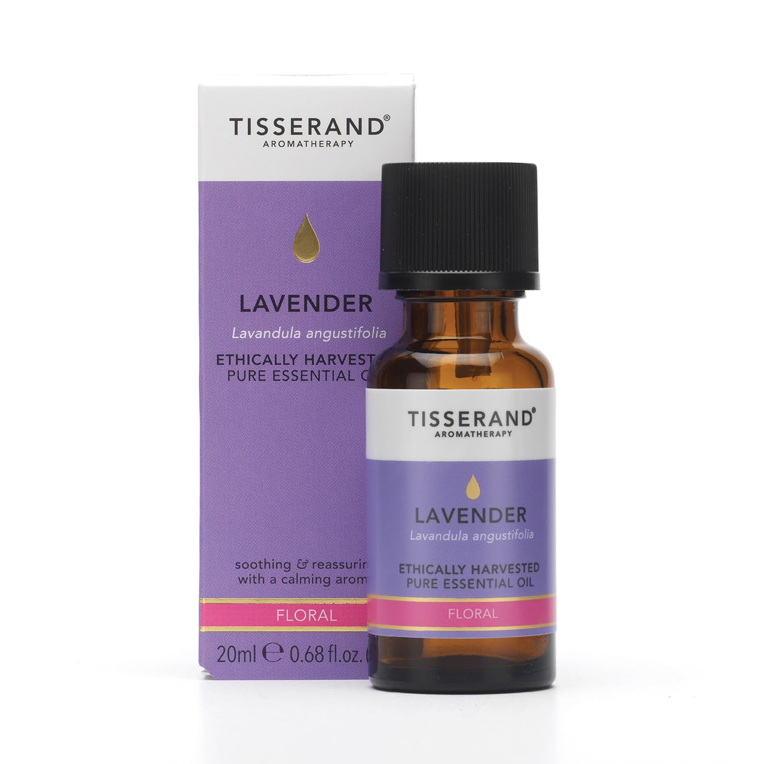 Tisserand - Lavender - Ethically Harvested, 100% Natural Pure Essential Oil - Massage Oil for Aromatherapy, Skin, and Diffuser - Aromatherapy Essentials - 20ml — image 1