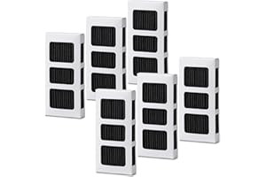 Musslan 6 Pack PAULTRA2 Refrigerator Air Filter Compatible with Frigidaire PAULTRA2 Pure Air Ultra 2, PureAir Ultra II, and Electrolux Refrigerators 242047805, 5303918847, EAP12364179
