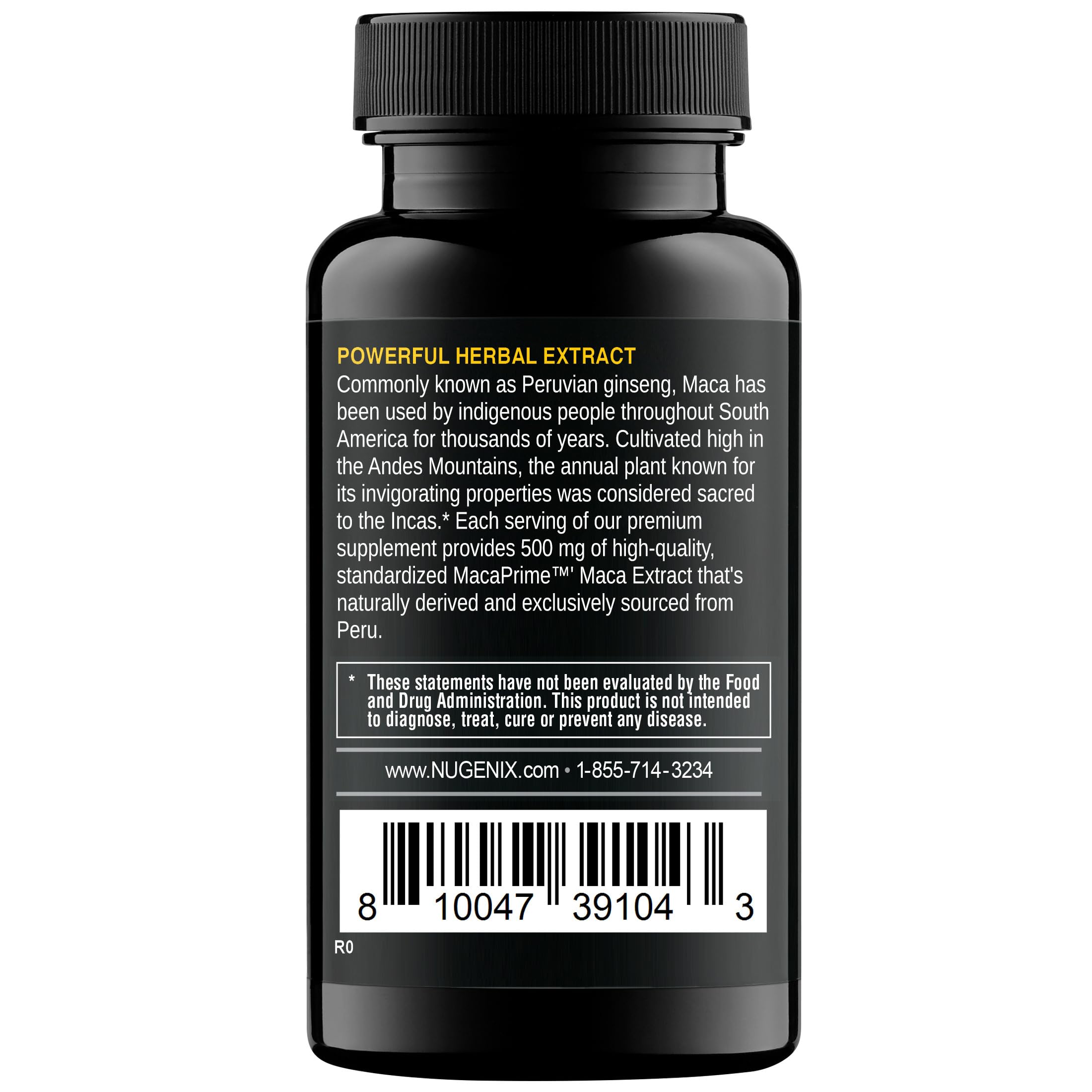 Nugenix Total-T Essentials Maca Root Powder - Free and Total Testosterone Booster, Support for Men's Health and Vitality