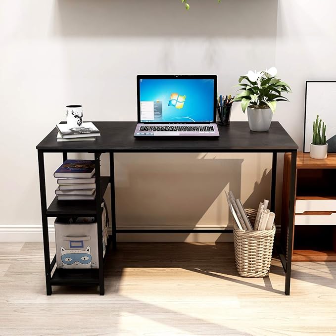 Computer Desk Writing Desk Home Office Table with Heavy Duty Metal