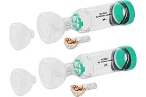 Neobay Cat Inhaler Spacer with Unique Panic Soother – Two Sets Included, 2 Pairs for Convenient Use (Backup Inhaler for When 