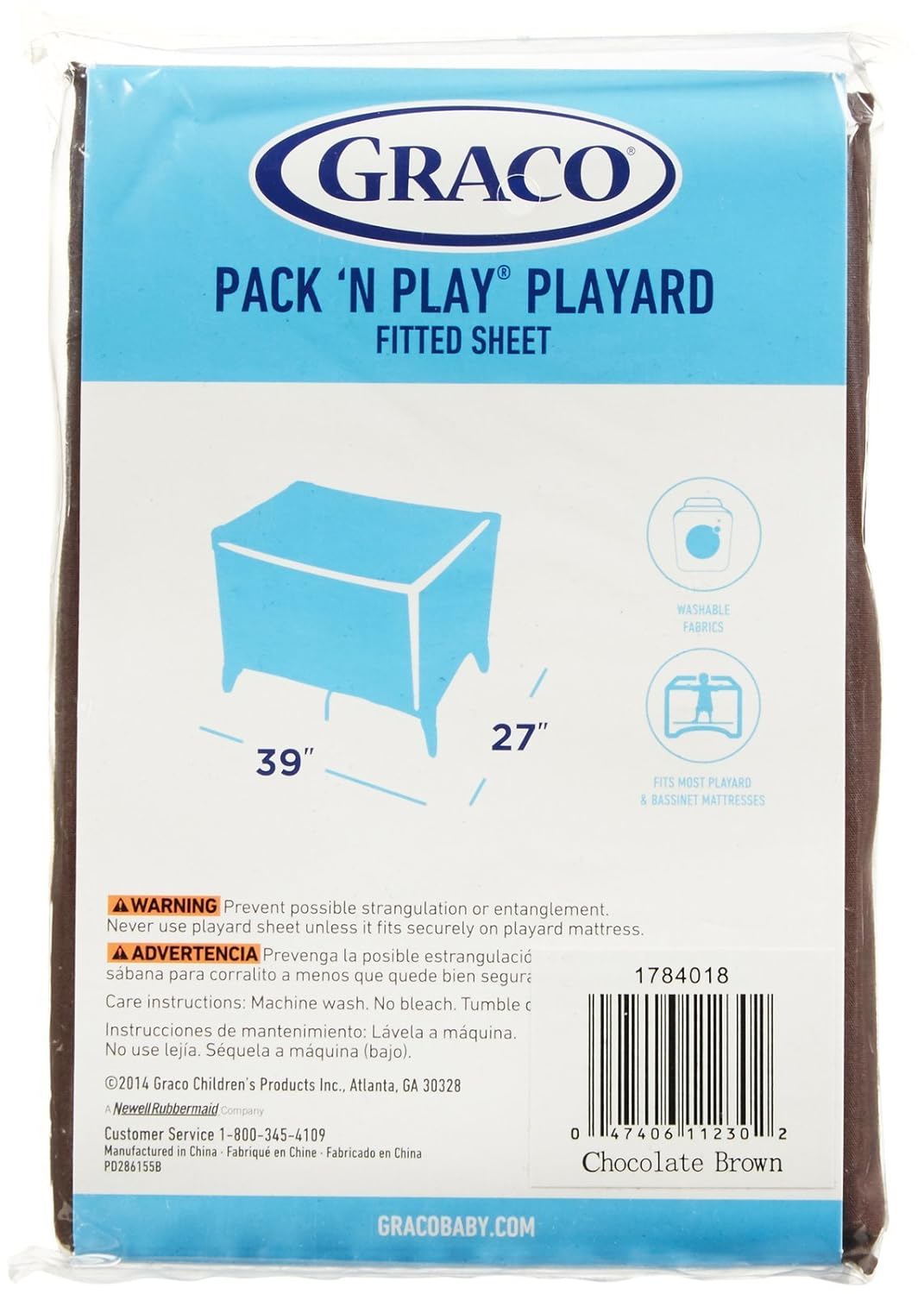 Brown Chocolate 27x39 Graco Pack N Play Playard Fitted Sheet Sheets Sets Nursery Bedding