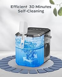 Silonn Ice Maker Countertop, Portable Ice Machine