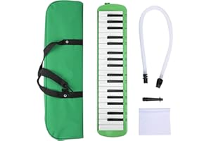WALFRONT Melodica 37 Keys Keyboard Wind Musical Instrument Professional Portable Blowpipe Melodica Training Suitable for Beginners Professional Training ()
