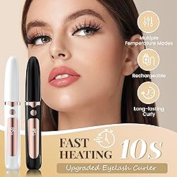 DGSHRHD Heated Eyelash Curlers,USB Rechargeable