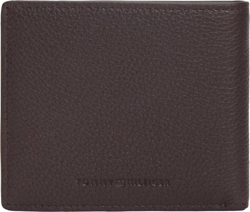 Cartera Hombre Central Mini de Piel, Marrón (Coffee Bean), Talla Única