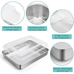 P&P CHEF Stainless Steel Baking Pan Set, Rectangle
