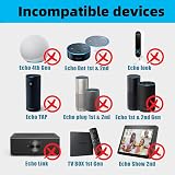 XZGm 12V White Charger for Echo Dot 3/4 Gen Clock Fire TV Cube 15W 200cm view 8