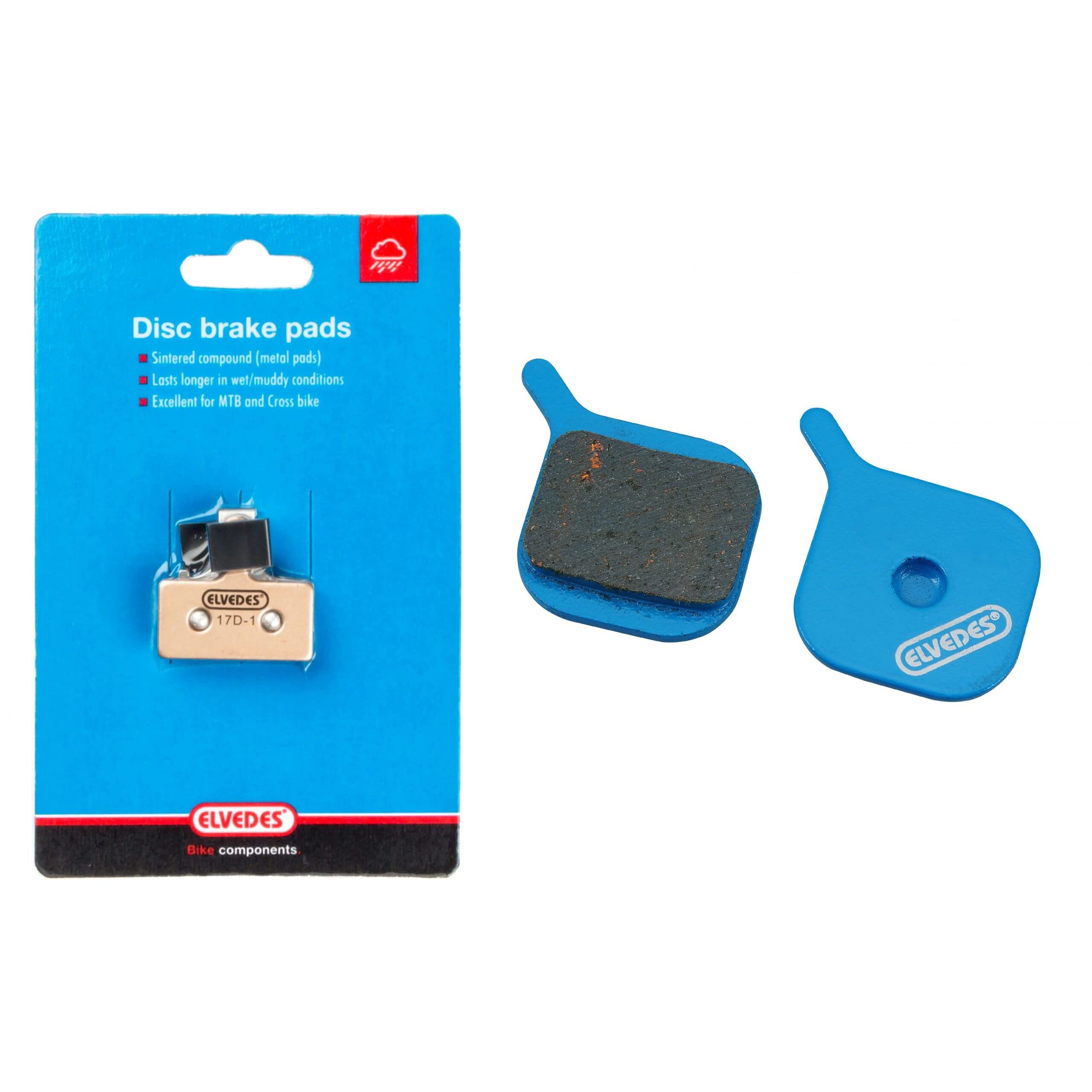 Elvedes Disc Brake Pads Organic Per Pair Fits Cannondale Coda Caliper - Multicoloured