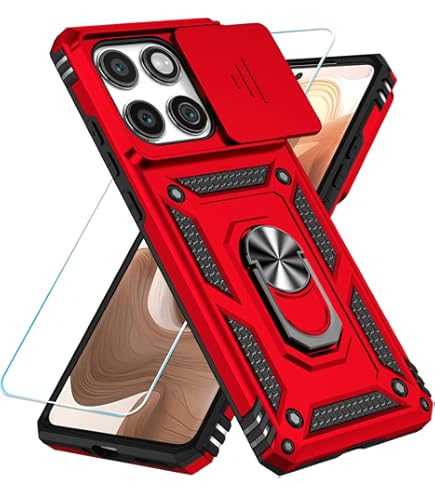 Taisairu Handyhülle Für Motorola Moto Edge 2025 – Mit Schiebedeckel Für Kamera & Ringständer, Grün