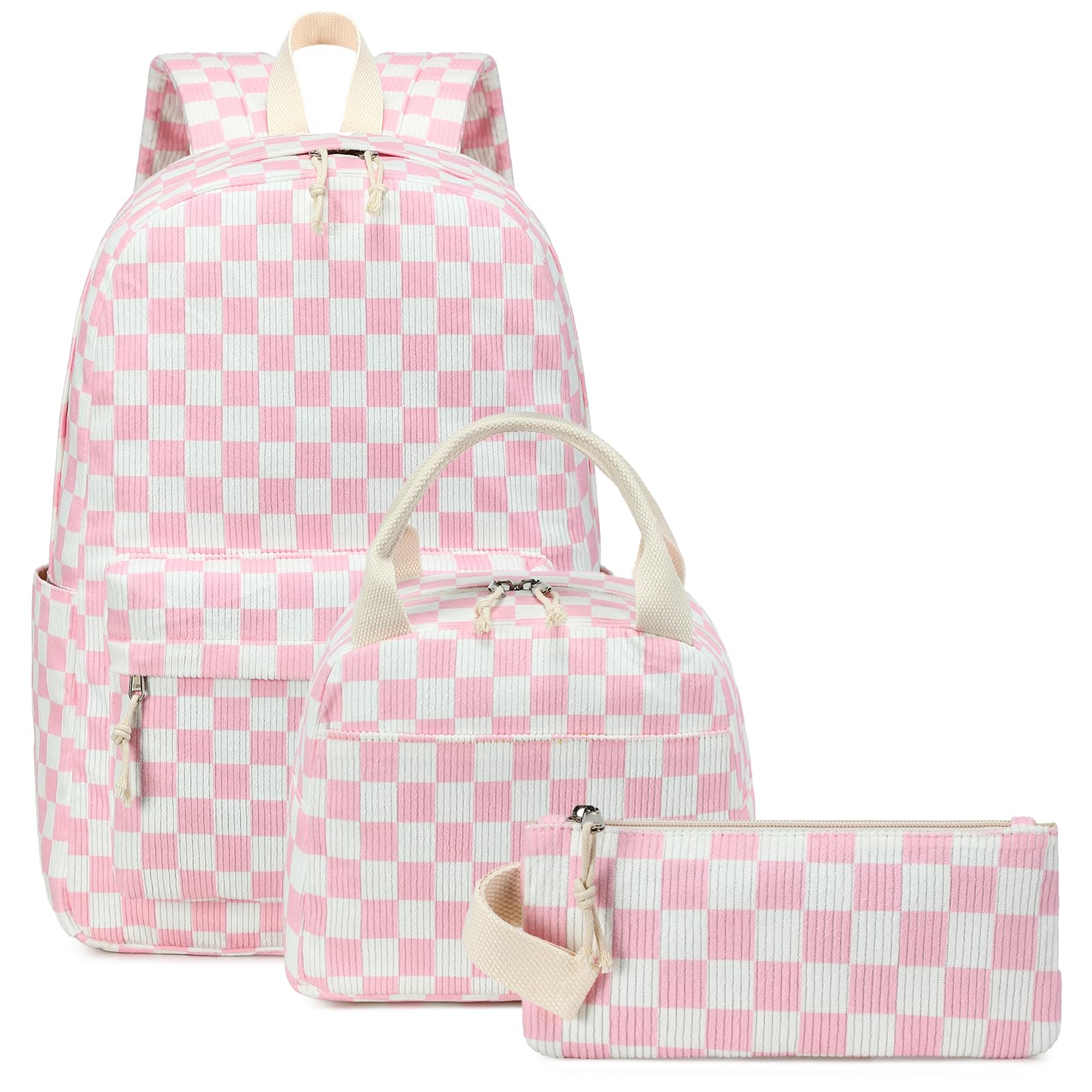 Photo 1 of Bluboon School Backpack Set Girls Womens Laptop Bookbag Casual Daypack Fits 15 inch Laptop with Lunch Tote Bag and Pencil Bag
