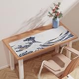 EFISH Kanagawa Surfing Mouse Pad XL 31.5 x 11.8 inches Non-Slip Edge Stitch view 3