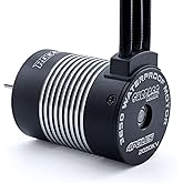 SurpassHobby 3650 Brushless Motor 5900KV High Speed Waterproof Motor for Most of 1:10 Scale RC Truck On Road Off Road Car Update Parts