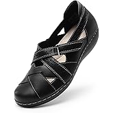 DREAM PAIRS Women's Loafers Slip On Comfortable Casual Walking Flats Work Shoes Closed Toe Sandals