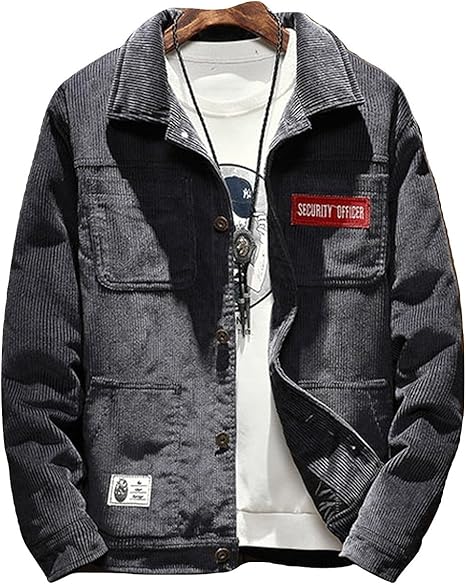Amazon R Y A R メンズ ファッション コーデュロイ ジャケット カラージャケット 大きいサイズ ジェンダーレス アウター 秋 冬 春 暖かい コート S M L Xl 2xl 3xl 4xl 紺 ネイビー Xl コート ジャケット 通販