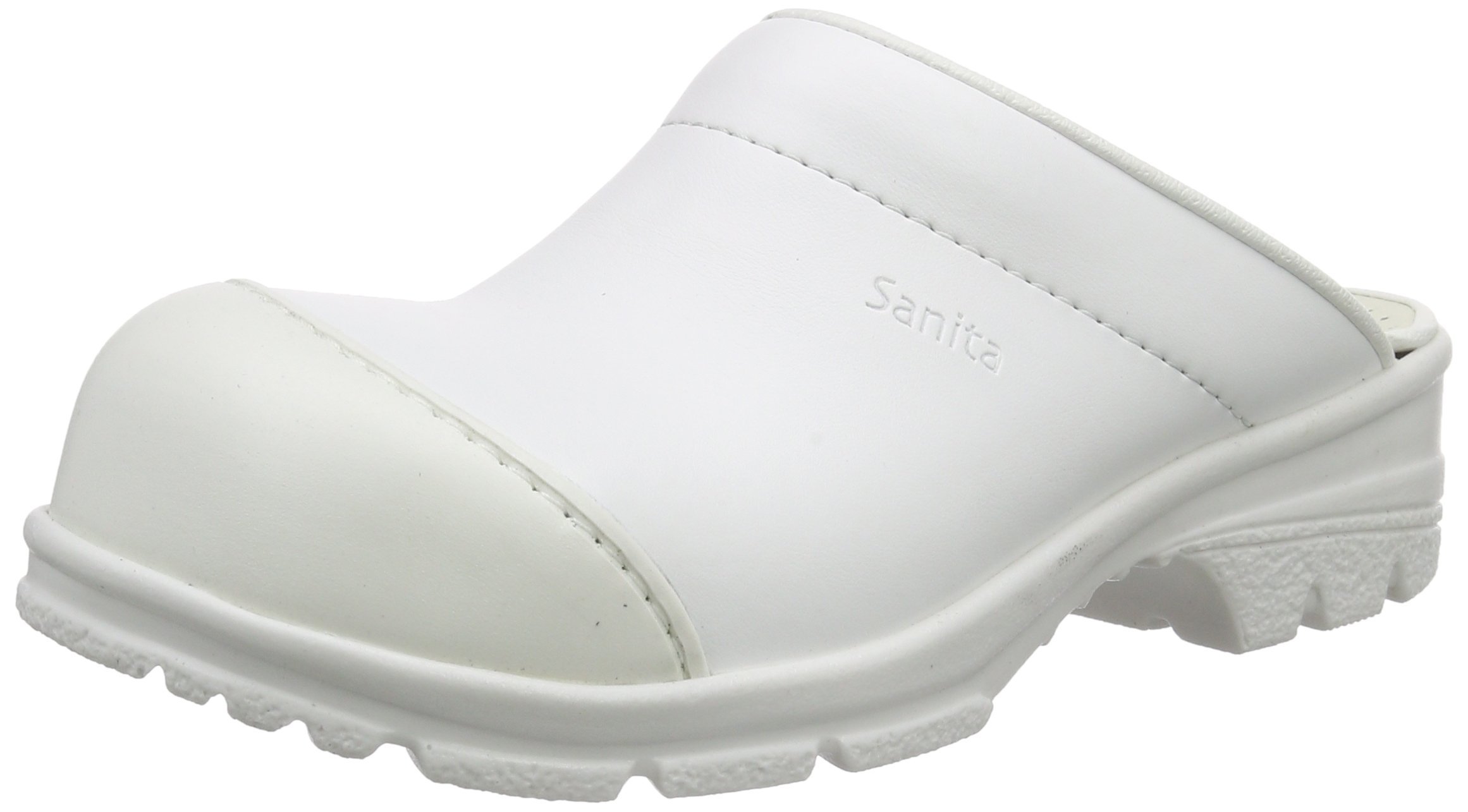 Sanita San-Duty Open-SB, Unisex Adults’ Clogs, White - Weiß (White 1), 10.5 UK (45 EU)