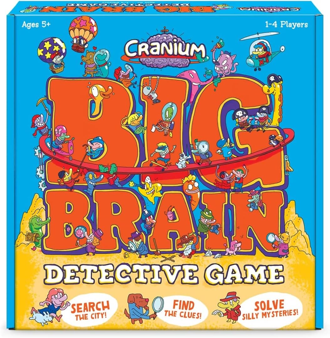 Funko Games Cranium Big Brain Game - Light Strategy Board Game For Children & Adults (Ages 10+) - 2-4 Players - Collectable Vinyl Figure - Gift Idea