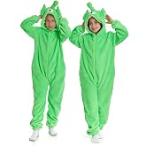Flannel Fleece Child Onesies &ndash; Fuzzy Onepiece Hood Costume - Blanket Sleep | Fuzzy Double-sided Flannel, Lightweight Fluffy 3D Sleepwear, Warth Hood, Zip-front Closure, Zipper Hip, Pockets