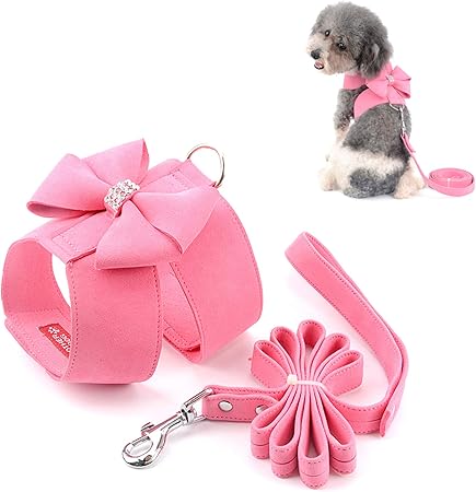 dog harness with bow