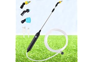 DOUBFIVSY Electric Plant Sprayer, Watering Spray Wand Rechargeable Portable Battery Garden Sprayer with 3 Nozzles and 3M Hose Multi-Purpose Plant Mister Sprayer for Yard Lawn Weeds Plants