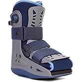 Velpeau Walking Boot for Broken Foot, Air Cam Walker Fracture Support, L | Dual Independent Airbags for Custom Compression, Anti-slip Rocker Sole, Fits Left and Right Foot, for Men &amp; Women, Short