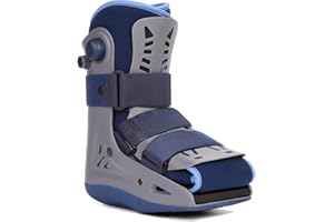 VELPEAU Walking Boot for Broken Foot, Dual Independent Inflatable Airbags and Anti-slip Sole Design, Air Cam Walker Fracture Boot for Women and Men, Fits Left and Right Foot (Unisex, Short Version, M)