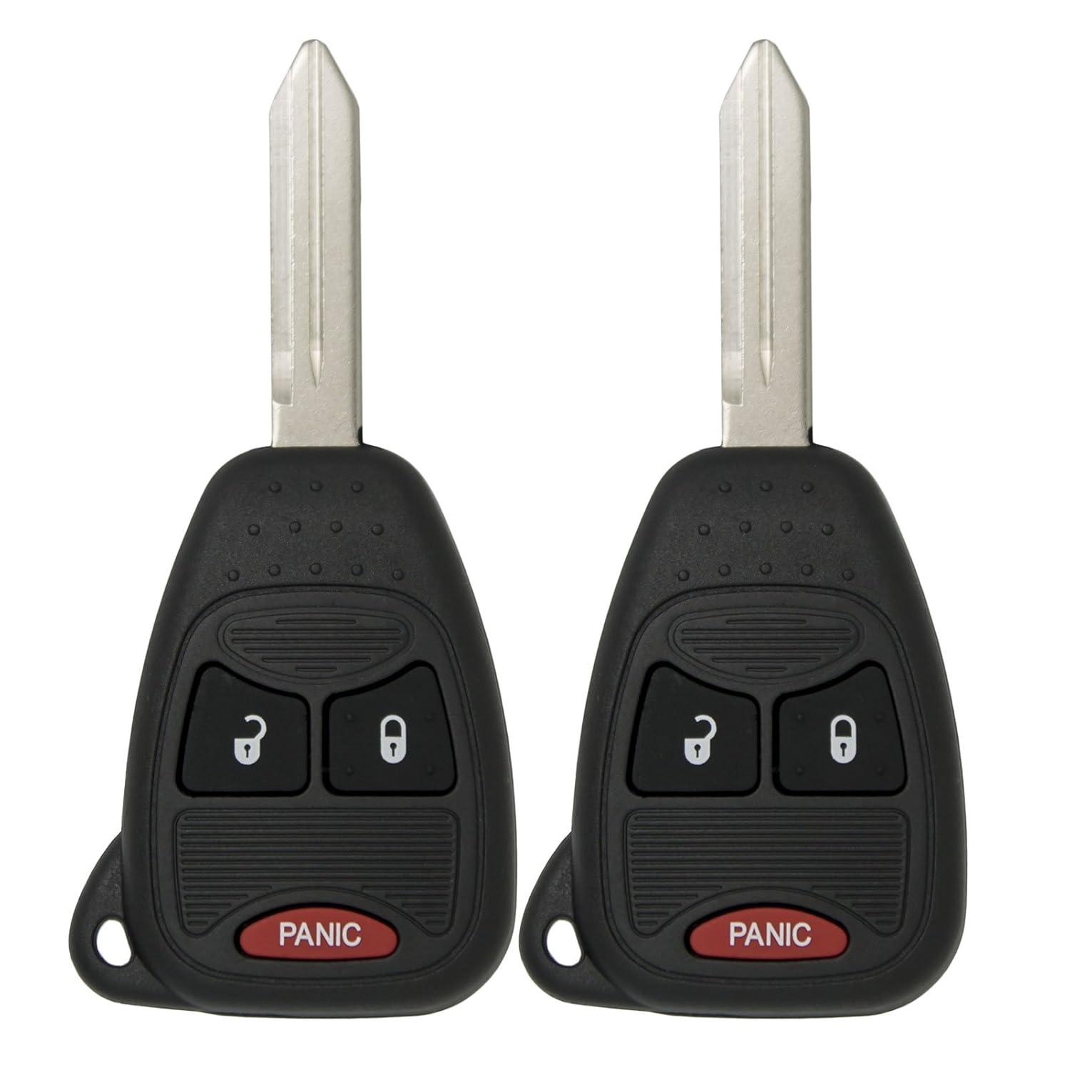 Keyless2Go Keyless Entry Remote Car Key Replacement for Vehicles That Use 3 Button OHT692427AA - 2 Pack