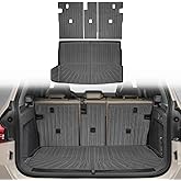 ZQULOYO Cargo Liners Backrest Mat for BMW X3 Accessories 2025 with Hook&Loop Rear Trunk Mat Rear Seat Back Cover Protector All Weather Anti-Slip Split Dog Liner 4 PCS