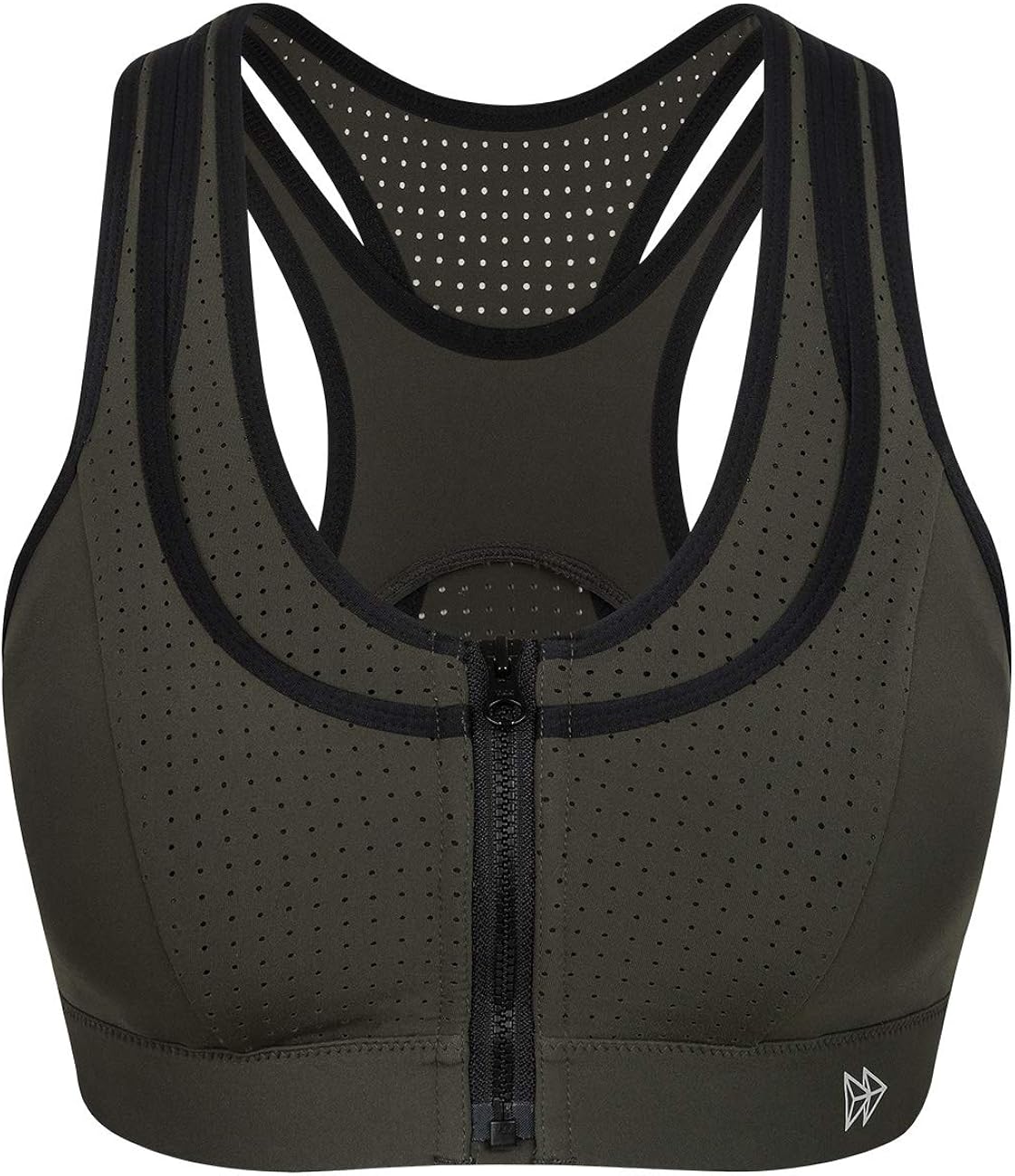 Yvette High Impact Sports Bras for Women Front Closure Sports Bra