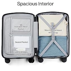 Hanke 24 Inch Spinner Wheels Hard Shell Suitcase