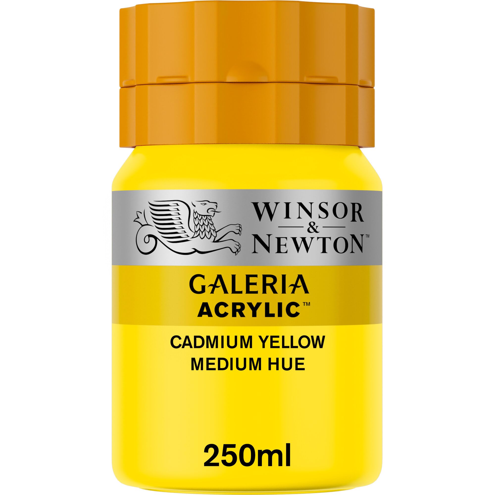 Winsor and Newton Galeria Acrylic Colour 250ml 120 Cad Yellow Medium Hue (Pot)