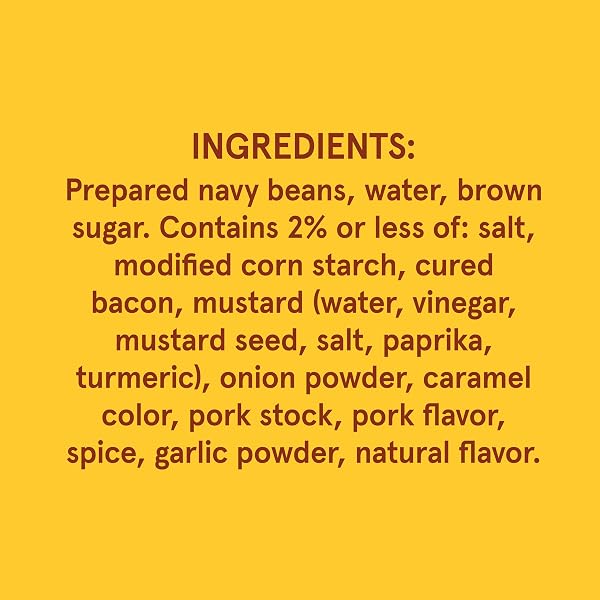 BUSH’S BEST 8.3 OZ CANNED BAKED BEANS, COUNTRY STYLE WITH BACON AND BROWN SUGAR, SOURCE OF PLANT BASED PROTEIN AND FIBER, LOW FAT, GLUTEN FREE, (PACK OF 12)