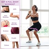 Suright Fabric Resistance Bands Set of 3 for Glutes Hips Non-Slip 3 Levels view 4