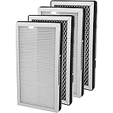 Trhretn MA-15 Replacement Filter for Medify Air Ma-15 Replacement Filters Purifier H13 HEAP and Activated Carbon Filter 3 in 1 of Pre-Filter 4-Pack