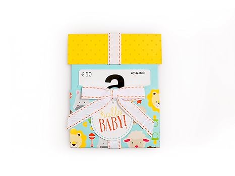 Amazon.de Geschenkkarte in Geschenkkuvert (Hallo Baby) - mit kostenloser Lieferung per Post