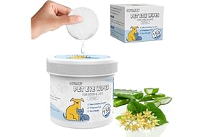 Opdent 150PC Eyes Wipes for Dogs - Tear Stain Remover for Dogs - Dog Eye Cleaner,Eye Debris, Discharge, Mucus Secretions - Eye Wipes for Dogs & cat Eye Wipes - 3.2 inches (3.2 Medium)