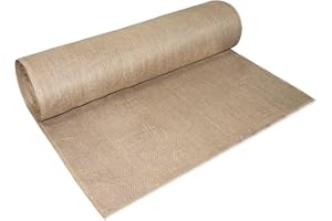 Tcevily Garden Burlap Roll, 40" x 100 Feet Natural Jute Burlap Fabric Roll for Gardening Raised Bed Liners,Seed Cover,Edging,Weed Barrier,Aisle Runner Plant Cover Tree Protections (40" x 100 Feet)