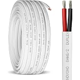 8 Gauge Marine Wire,8 AWG 20ft Duplex Marine Grade Wire,8/2 Gauge Cable | Tinned Copper Oxygen-Free Waterproof Corrosion Resistant Flexible Electrical Cable for Boat/Automotive/RV/Camper/Trailer
