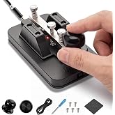 Sabary Morse Code Trainer, Morse Code Key with Buzzer &amp; Voice Prompts | Manual Cw Practice Tool, Portable Trainer Kit with Cable, Telegraph Tapper Machine, Fits Beginners and Ham Teaching