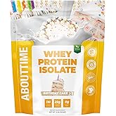 About Time Whey Protein Isolate Powder 25g Birthday Cake, Natural Ingredients, Non-GMO, Gluten-Free, Lactose-Free, Zero Sugar, Low Carb, 32 Servings