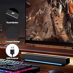 MARBOO Computer PC Bluetooth Soundbar Speakers