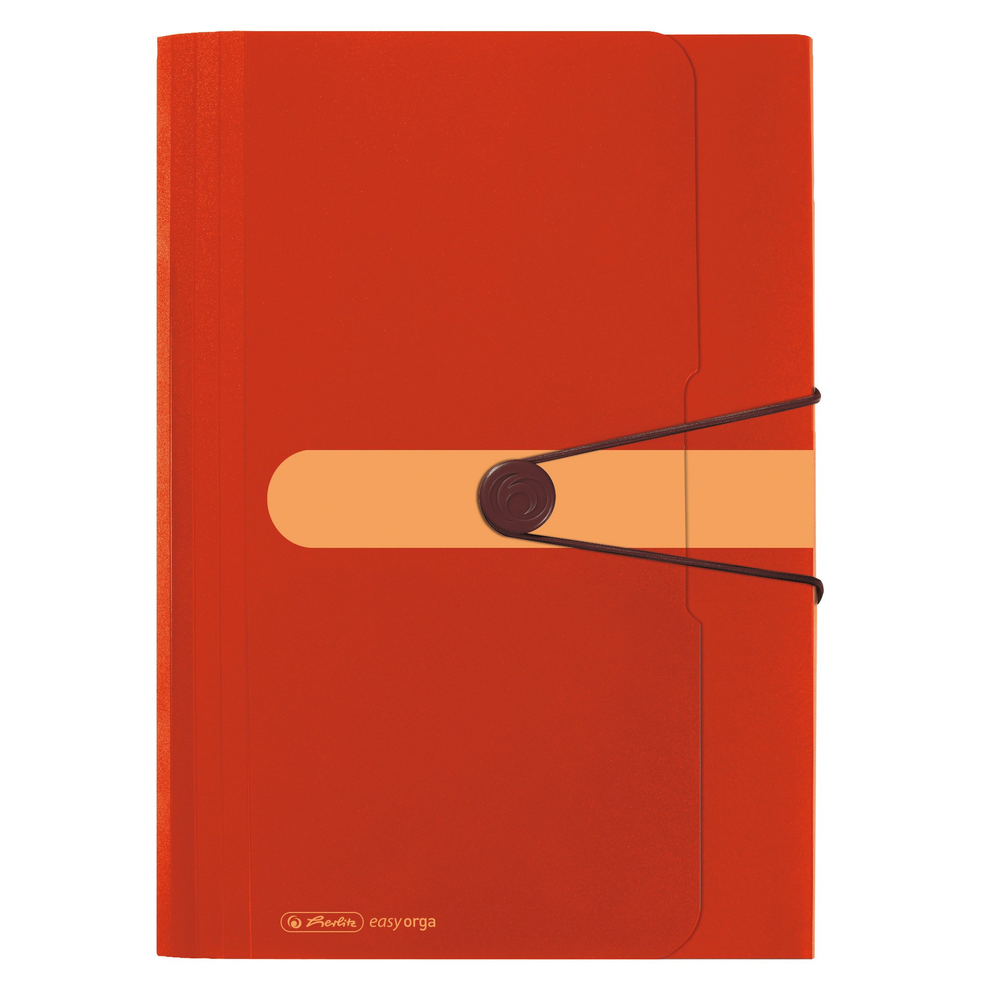 Herlitz 11411279 Expanding File, 12 Compartments Recycled PP Film Orange