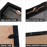 FramePro Travel Shadow Box Black 12x16 Top Loading Display Case Frame view 5