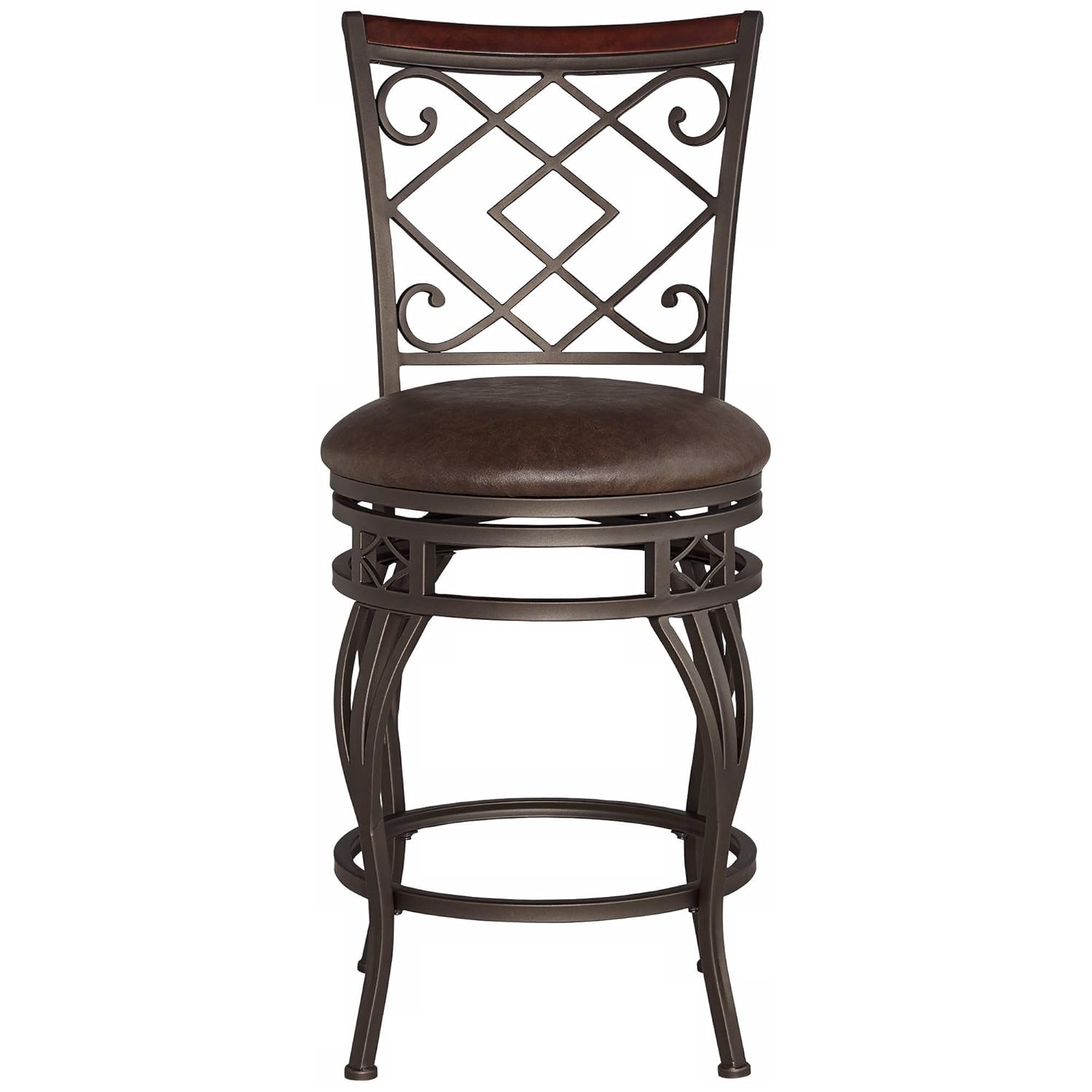 Kensington Hill Hartley 30 Wood And Bronze Metal Swivel Bar Stools Set Of 2 Chairs Stools Bar Chairs Malibukohsamui Com