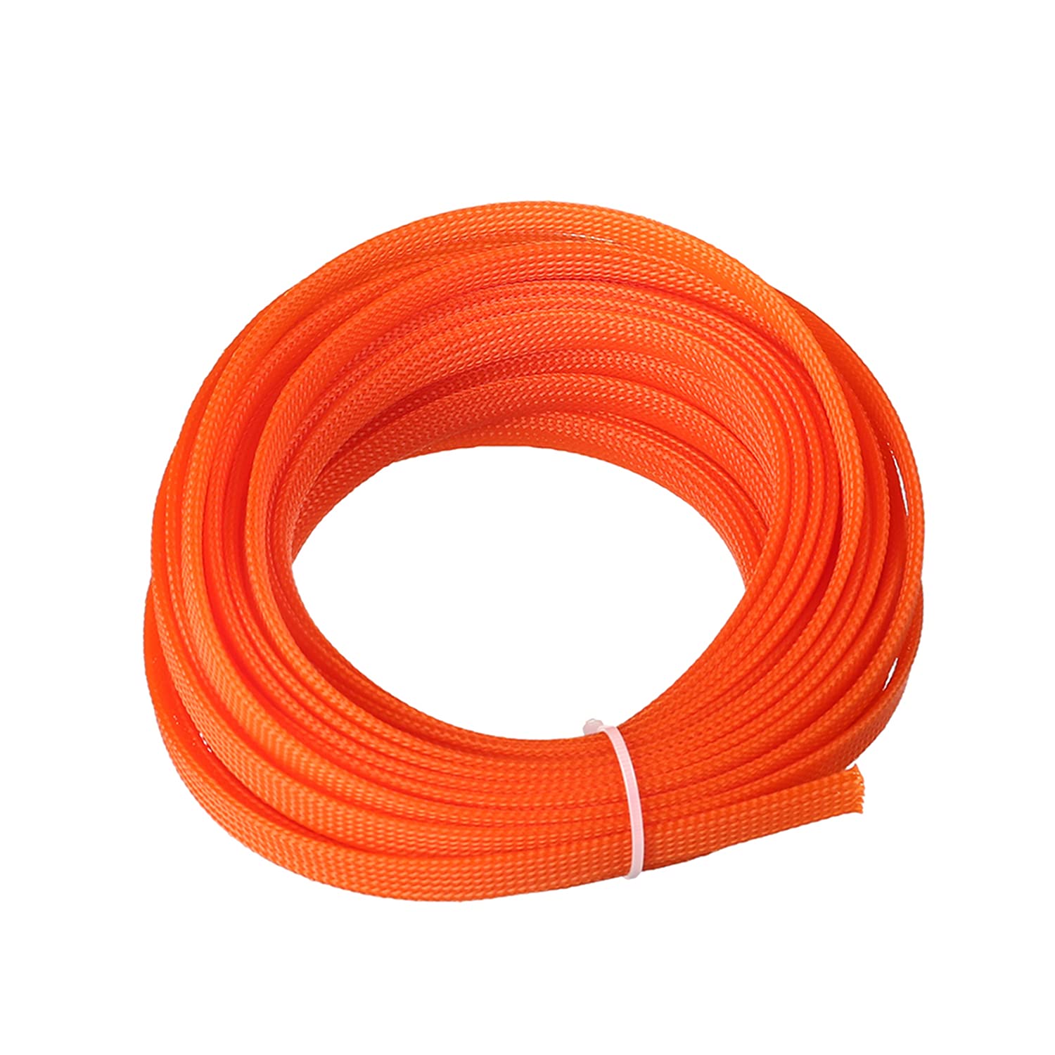 Othmro PET Braided Expandable Sleeving Wrap-10mm x 10m Orange Cable Management Sleeve Cord Organizer for Wrap Protect Cables 1Pcs — image 1