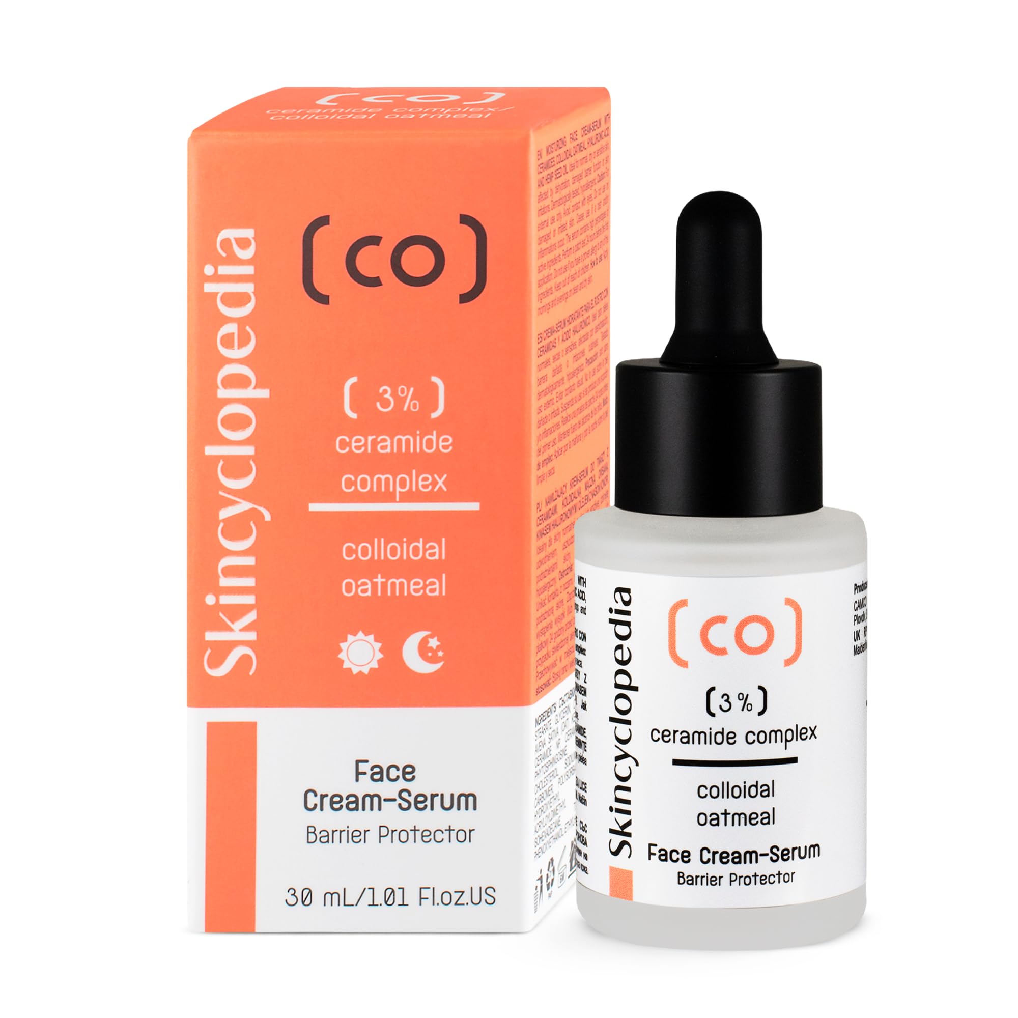 Skincyclopedia Hydrating Serum with 3% Ceramide, Oat, Hyaluronic Acid and Niacinamide - Barrier Serum Cream with Retinol and Squalane - Anti Aging Moisturiser for Dry and/or Mature Skin, 30ml