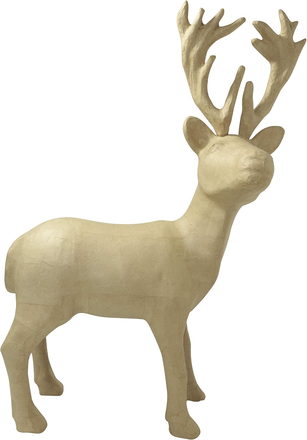 Décopatch, Ref LA014C, Large Stag, Papier Maché Object to Decorate, 20 x 38.5 x 59cm