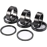 Kbrotech Bicycle Headset Spacer Aluminium Alloy Bike Stem Headset Spacers Fork Washer Fit for 1 1/8-Inch Stem 2mm 5mm 10mm (8