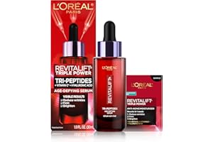 L'Oreal Paris Revitalift Triple Power Age-Defying Face Serum, Anti Aging Serum with 3 in 1 Benefits, Reduces Wrinkles, Firms and Brightens Skin, Includes Sample
