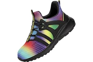 YOLARK Boys Girls Sneakers for Kids Non-Slip Tennis Shoes Fashion Lightweight Breathable Running Sport Athletic